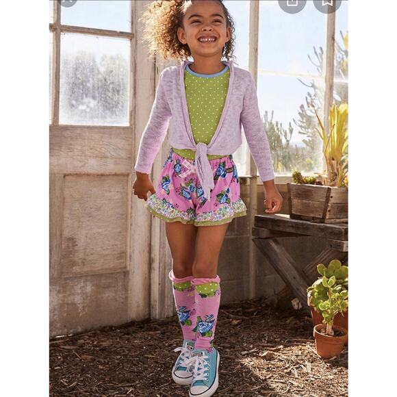 Matilda Jane Brilliant Daydream Clear Visionary Shorts Floral Ruffle Pink Blue - Picture 8 of 8